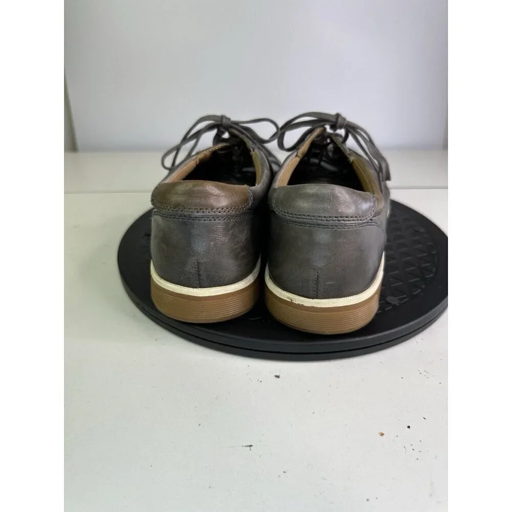 Cole Haan Shoes Mens 9.5 M Vartan Sneakers Gray Leather Lace Up Low Top C21802